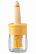 Oil Dispenser Bottle with Silicon Brush | 2-in-1 Oil Brush with Integrated Cover for Cooking, BBQ, Baking, Air Fryer, Salad & Frying