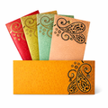 Money Gifting Envelopes | Golden Metallic Finish Double Ambi Design | Wedding, Festivals, Traditional Gifting