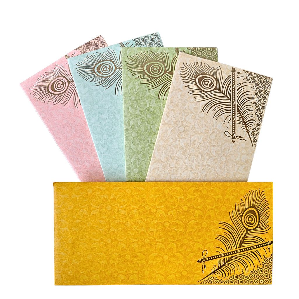 Mettalic Finish Shagun Envelopes | Multicolor Color | Rectangular Shape | Wedding, Festivals, Traditional Gifting Envelope